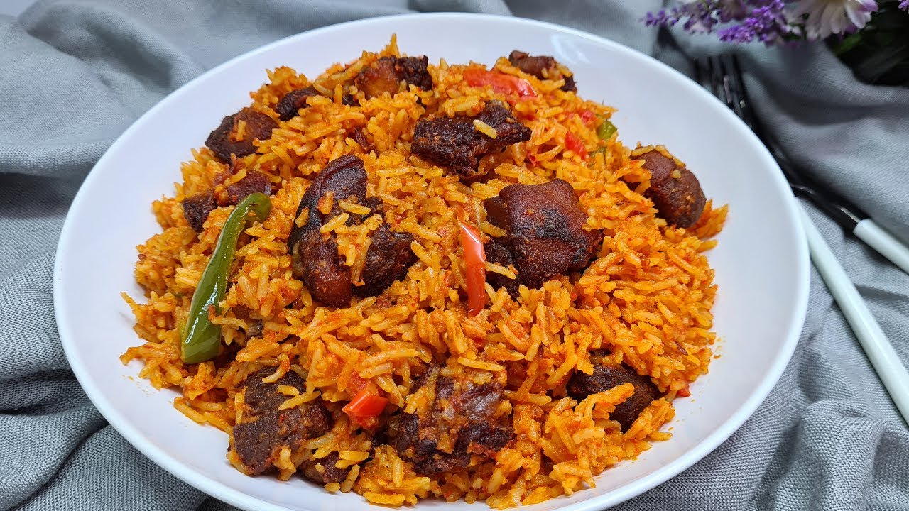 Goat Meat Jollof Rice